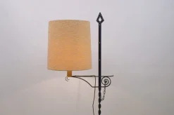 Clearance Pamono Wrought Iron Floor Lamp attributed to Raymond Subes, 1960s