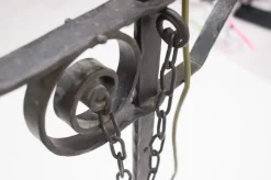 Clearance Pamono Wrought Iron Floor Lamp attributed to Raymond Subes, 1960s