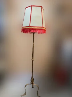 Pamono Wrought Iron Floor Lamp, 1960s