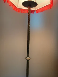 Pamono Wrought Iron Floor Lamp, 1960s