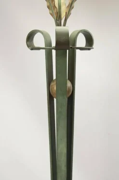 Discount Pamono Wrought Iron Floor Lamp, 1940s