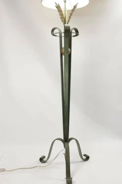 Discount Pamono Wrought Iron Floor Lamp, 1940s