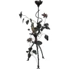 Outlet Pamono Wrought Iron Floor Lamp with Leaves, Flowers, and Parrot, 1960s