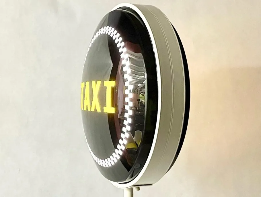 Best Pamono Yellow Cab New York Taxi Floor Lamp/Sign, 1990s