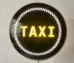 Best Pamono Yellow Cab New York Taxi Floor Lamp/Sign, 1990s