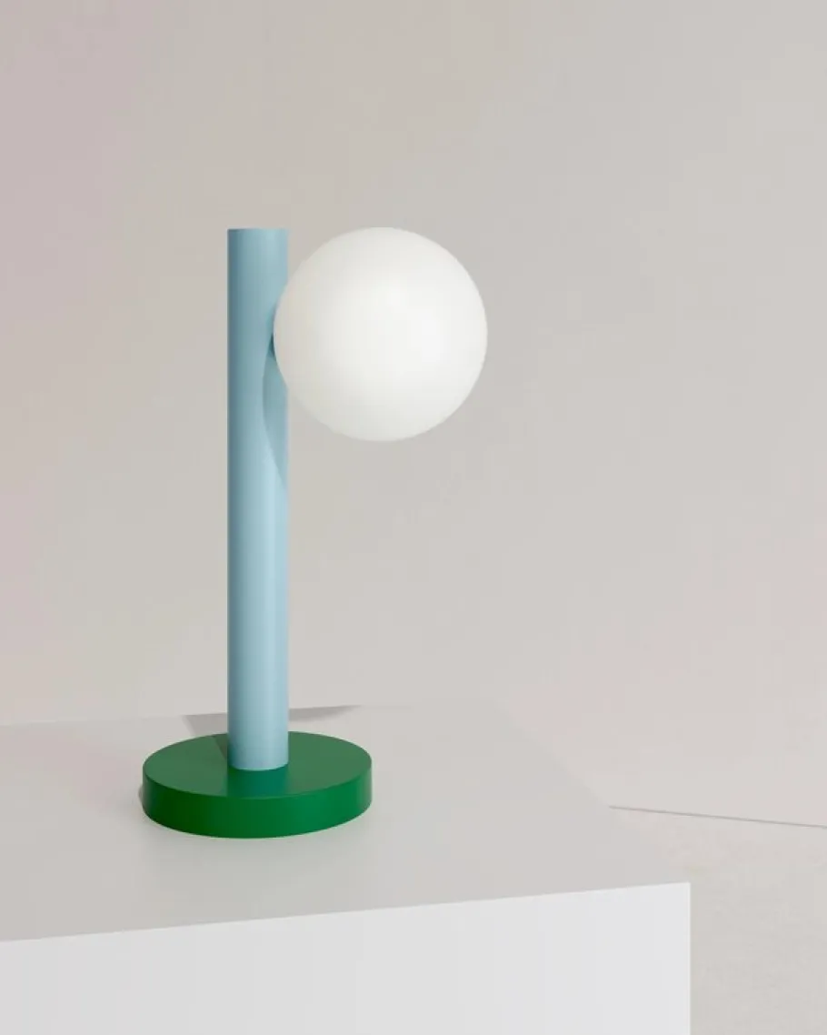 Sale Pamono Yellow Tube with Globes and Cones Desk Lamp by Atelier Areti